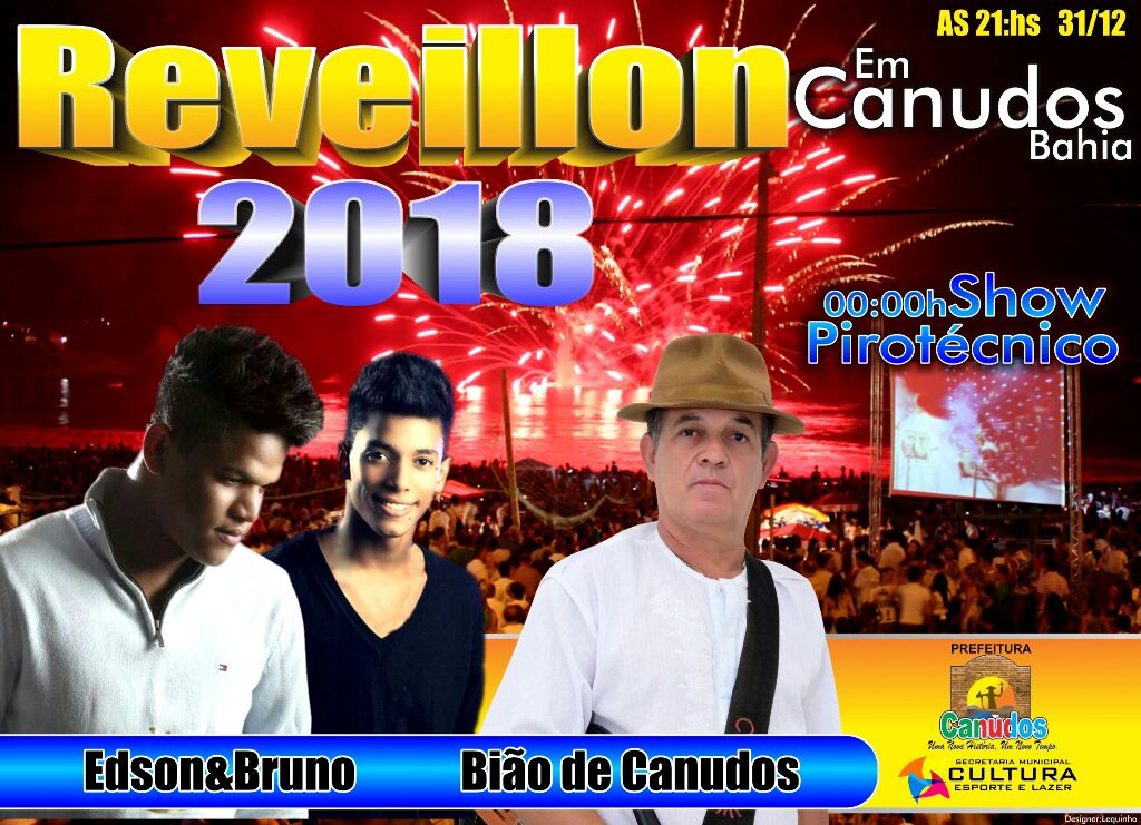 Prefeitura de Canudos divulga programação de Réveillon